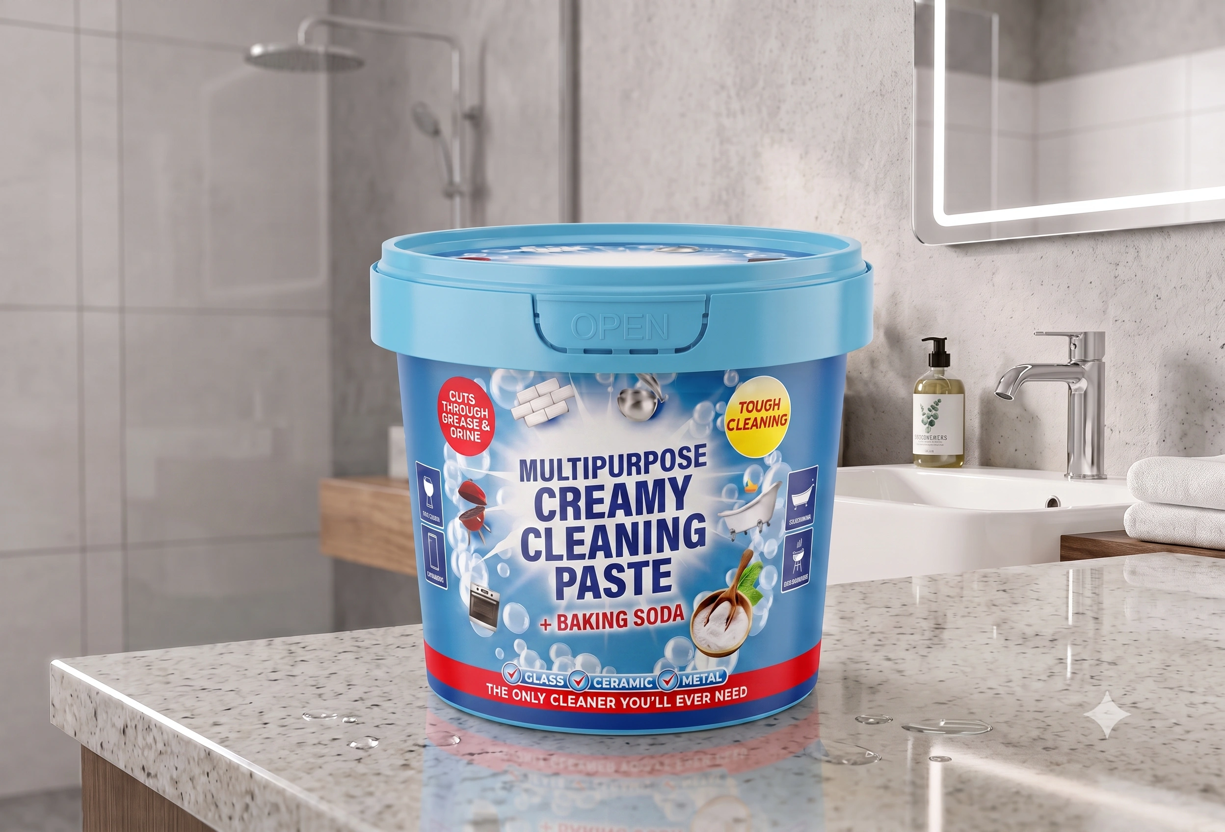 Multi Purpoose Creamy Cleaning Paste + Baking Soda